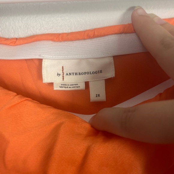 ANTHROPOLOGIE  Tilda Midi Slip Skirt - Orange size 2x - Picture 6 of 9